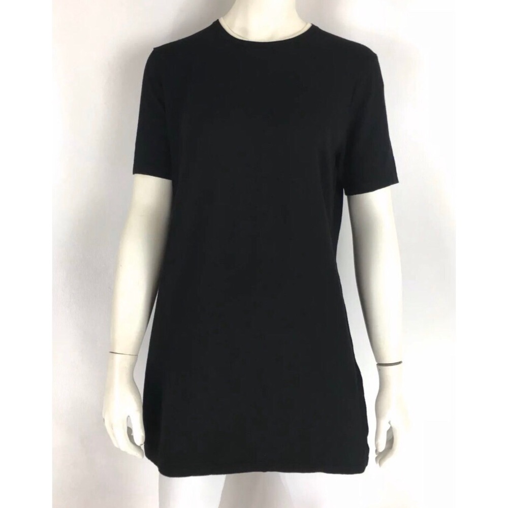 Brandy Melville Luana Shirt Dress Black Knit